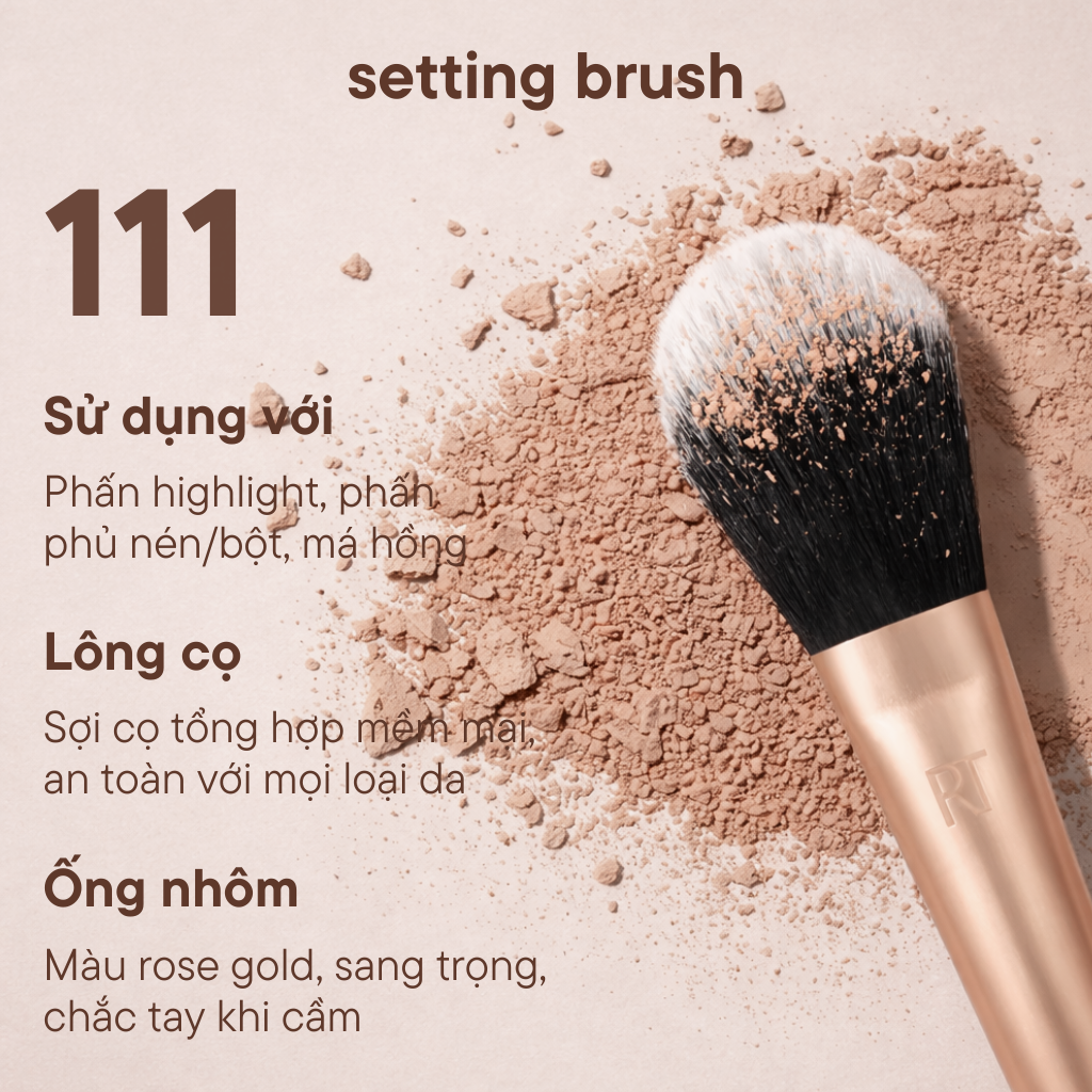 Cọ Phủ Phấn Cố Định RT Real Techniques Setting Brush R111